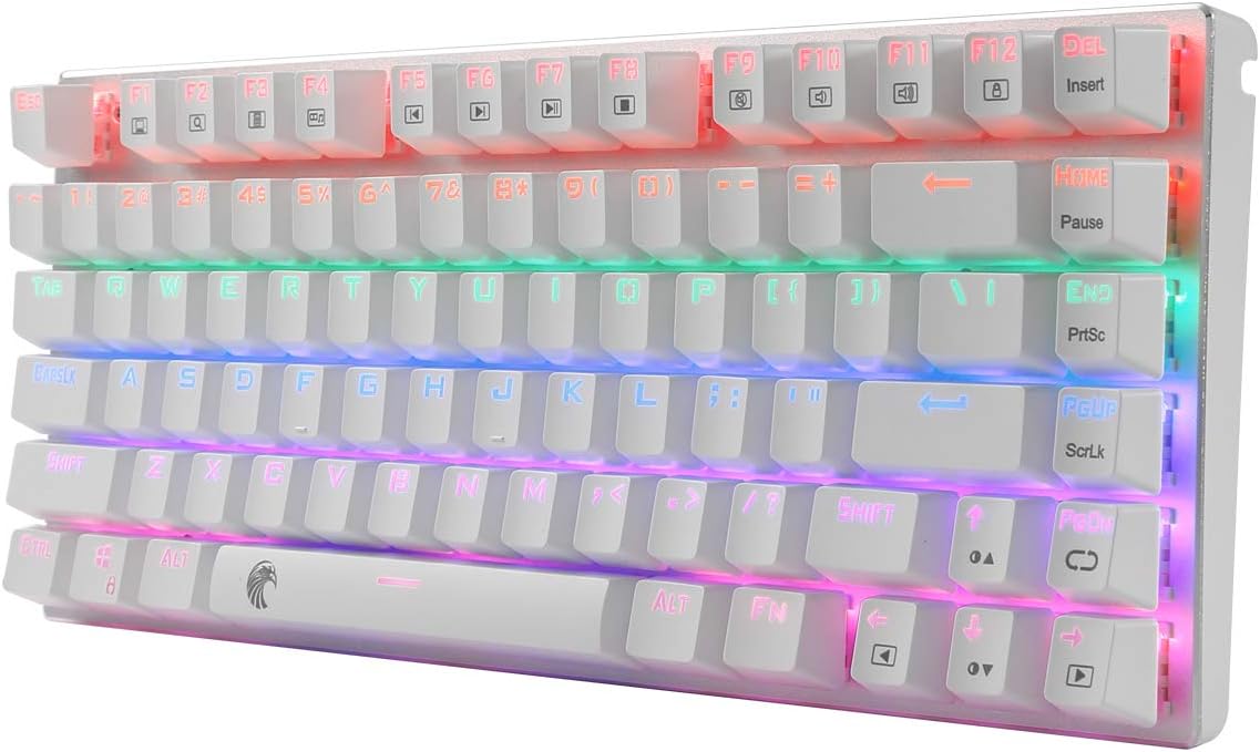 EYooso 60 Mechanical Gaming Keyboard Rainbow Backlit Amazon.co.uk