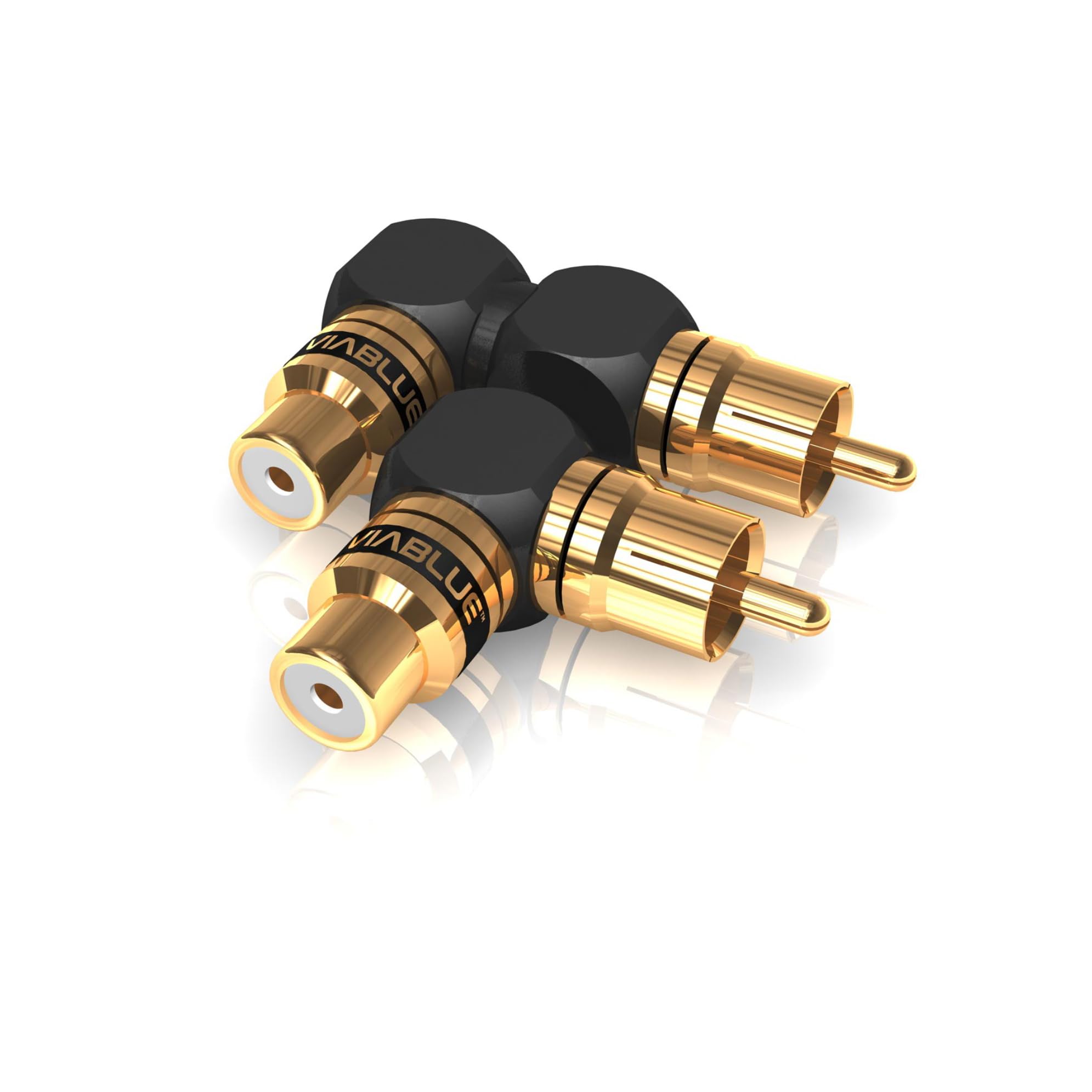 VIABLUE XS CINCHADAPTER 90° S/XL MIX * 1 Paar Adapter * 24 Karat echtvergoldet