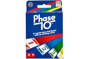 Mattel Games Phase 10 Card Game for Families, Adults and Kids, Challenging & Exciting Rummy-Style Play