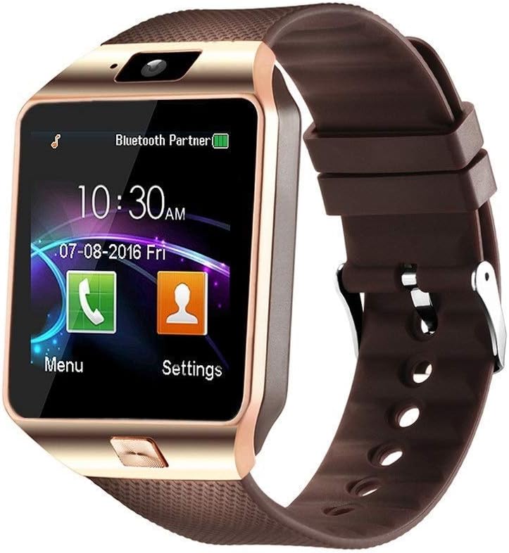 321OU Touch Screen Bluetooth Smart Wrist Watch (Brown)
