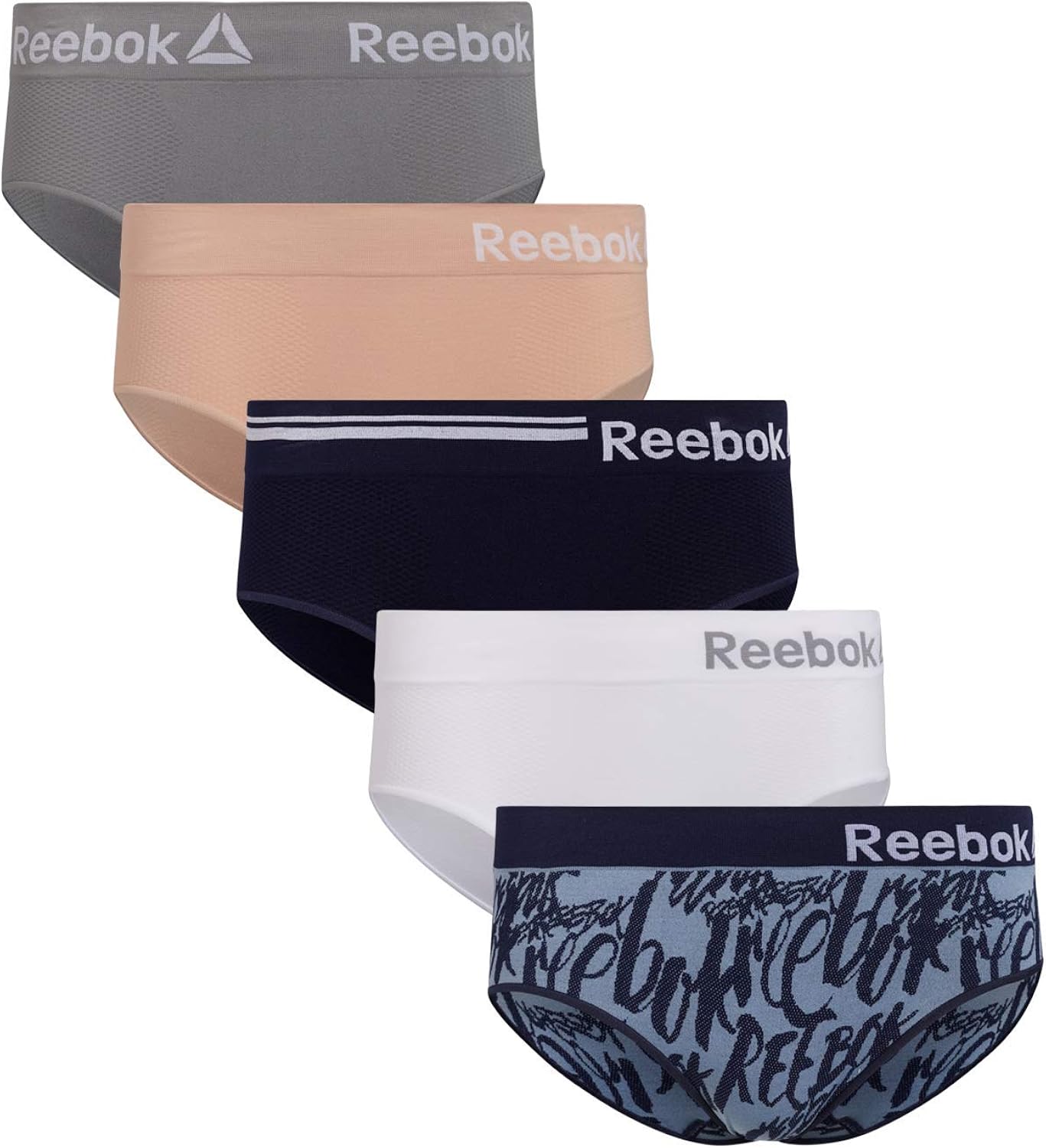 Reebok Womens Seamless Hipster Panties 5-Pack: Clothing