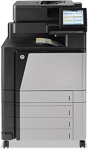 HP Color LaserJet Enterprise flow M880z Multifunction Laser Printer, 2100 Sheet Cap