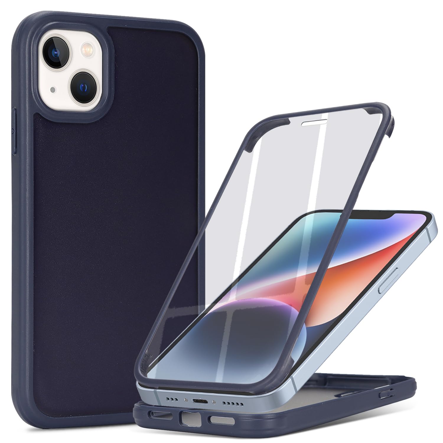 CoozCase for iPhone 14 Case with Built-in Screen