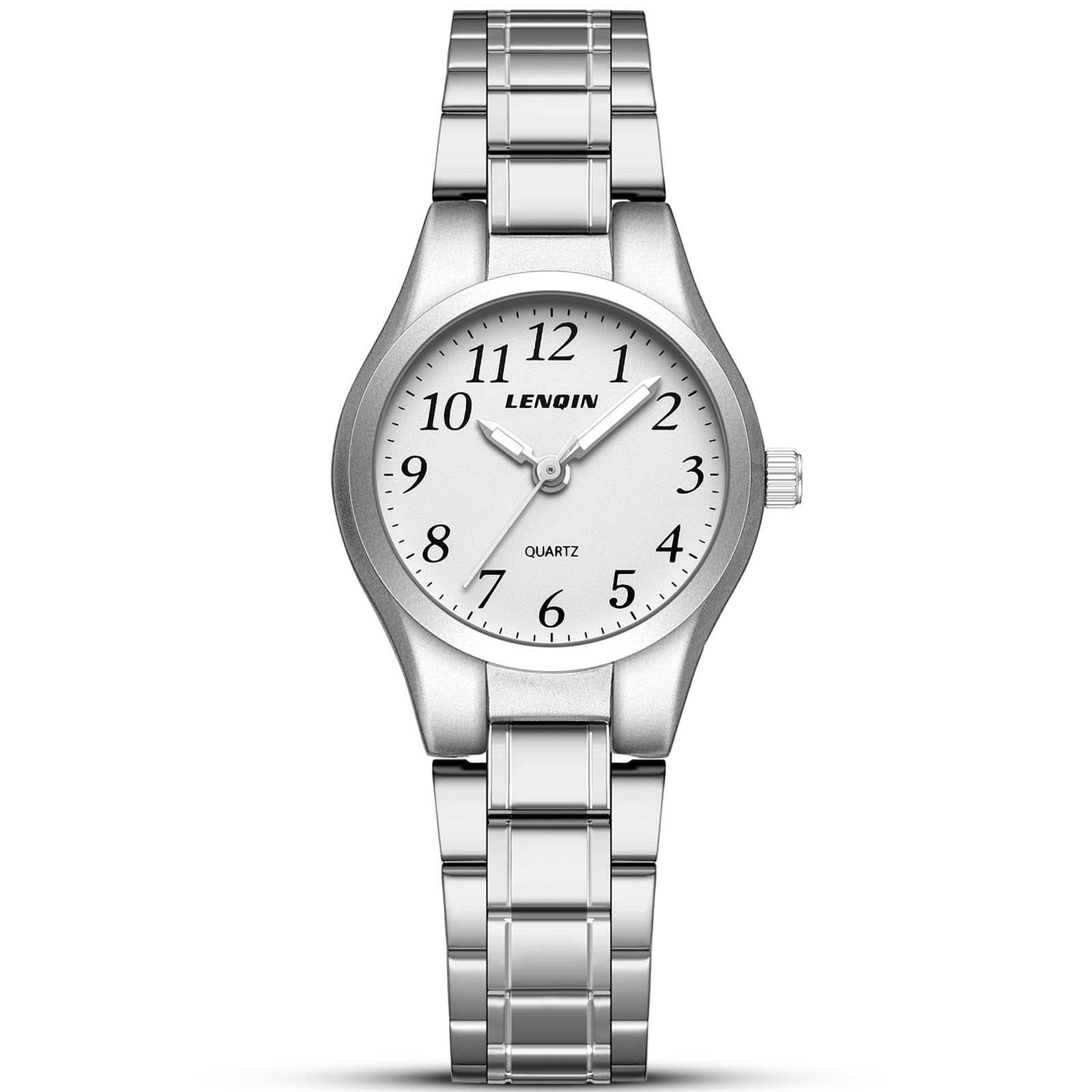 Ln Lenqin Women\'s All Silver Stainless Steel Band Waterproof Quartz Wrist Watch LN LENQIN Women main image 2
