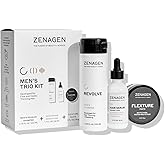 ZENAGEN Revolve Men's Trio Kit for Fine & Visibly Thinning Hair | Shampoo + Densifying Serum + Flexture Paste, Plant-Based 1 ea