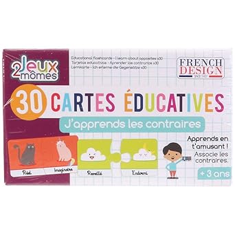 30 Cartes Puzzle Educatives Les Contraires Amazon Fr Commerce Industrie Science