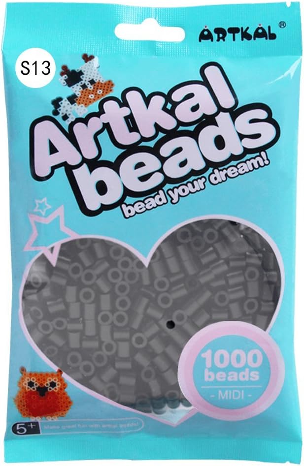 Artkal Midi Beads Black Color 1000 Count DIY Pixel Fuse Beads (S13)