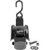BoatBuckle F14220EC Retractable Transom Tie Down Strap, 2 x 43 in, 1 Count | Bolt On Retractable Ratchet Strap for Boat Trailer, Replaceable Boat Buckle for F08893, Intended for Freshwater Environments