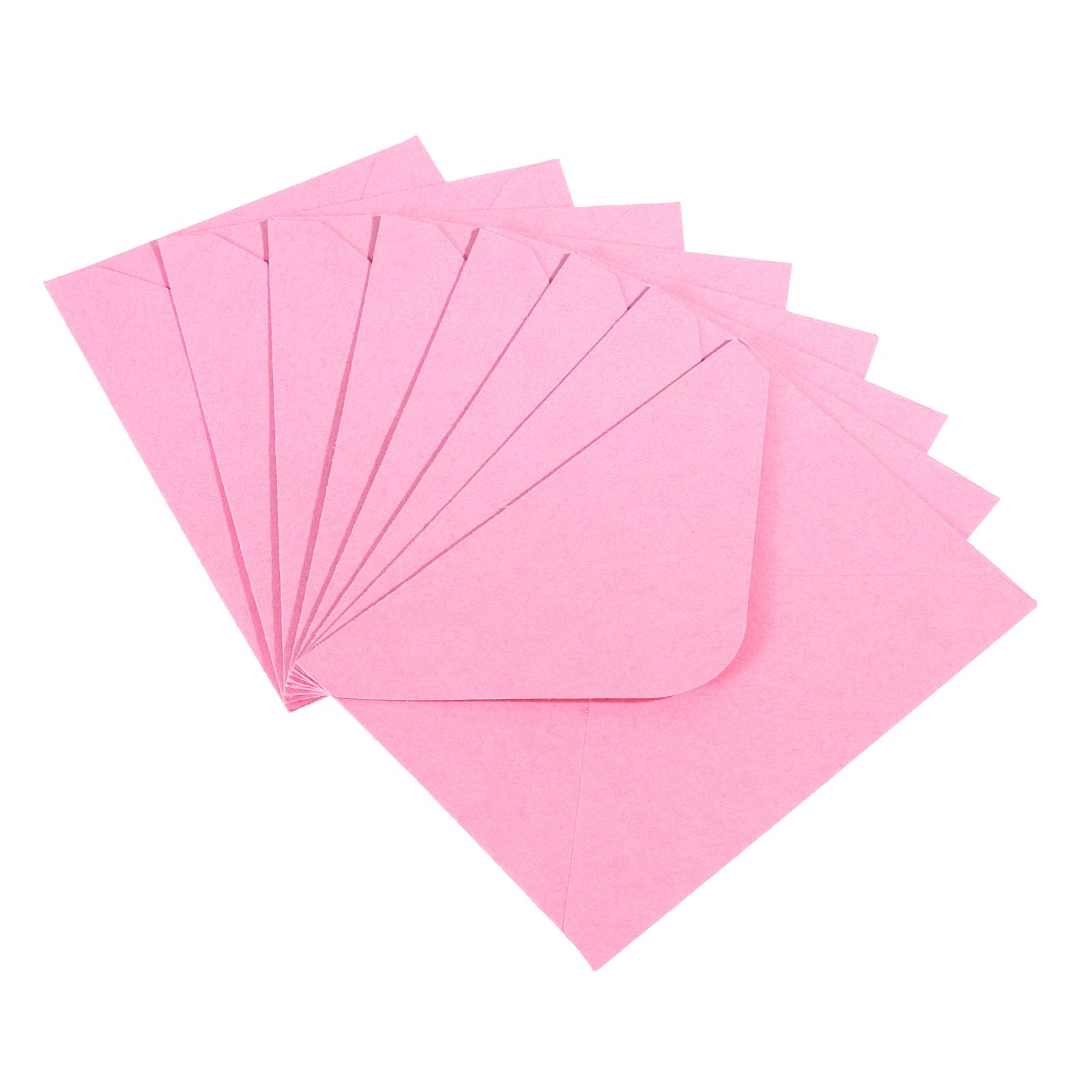PATIKIL Mini Envelopes, 50 Pack Mini Gift Card Business Card Envelope for Greeting Weddings, Pink — image 1
