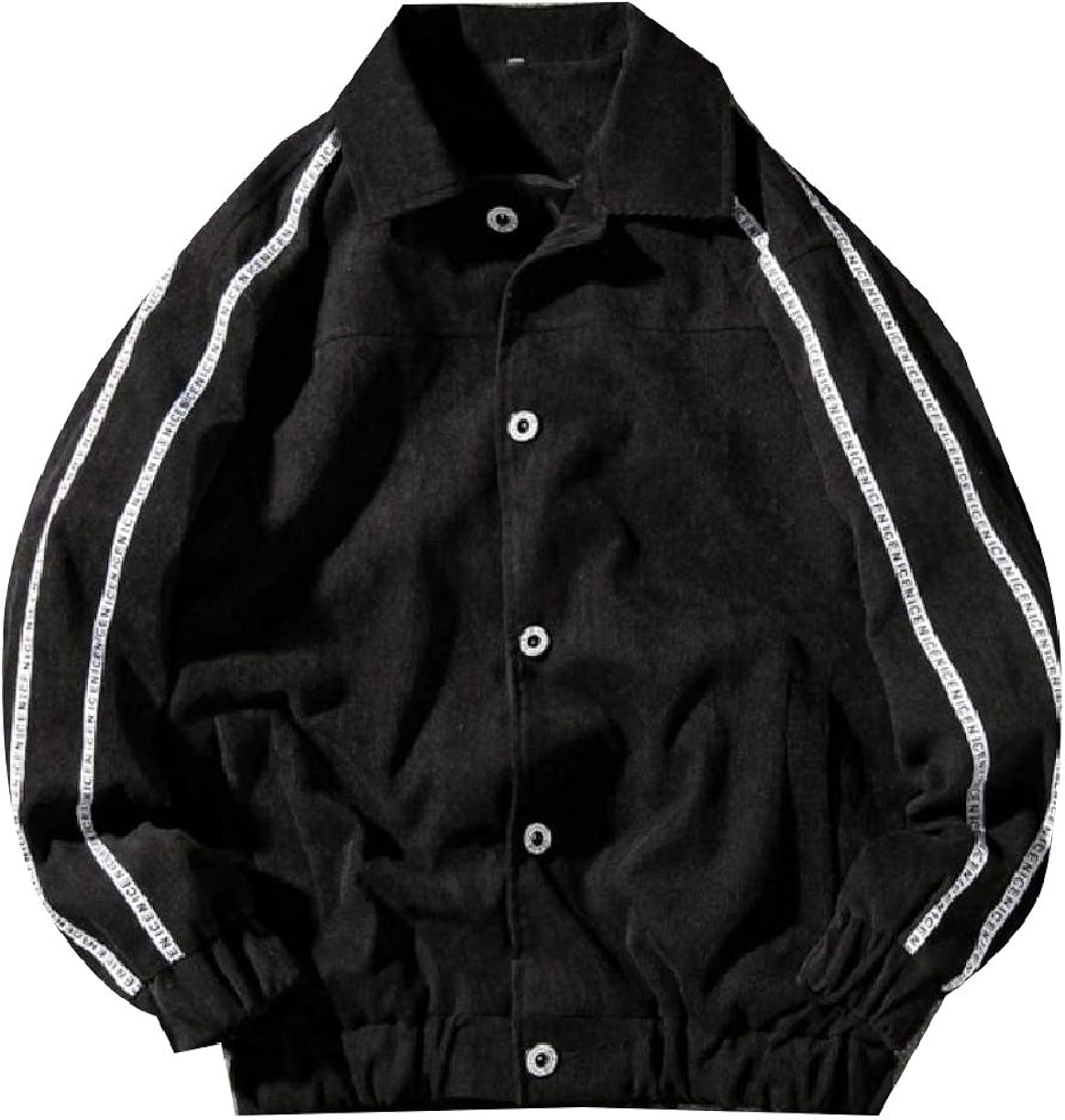 Amazon.com: SportsX Men Fall Winter Oversized Buckle Slim Fit Corduroy Outwear Coat Black XL 