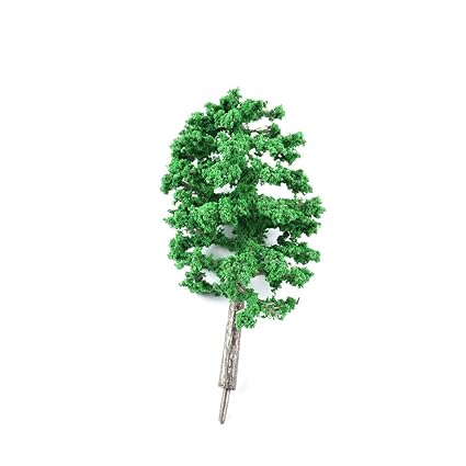 KKmoon 1 Pcs 11cm Model Scale Tree Plastic Miniature Landscape Scenery Train Railways Mini Layout Rainforest Trees
