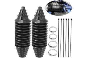 KHGUZ Car Steering Rack and Pinion Tie Rod Boot Tool Kit, Dustproof Silicone Vehicle Bellow Gaiter Pinion Boot Set with Cable Ties Locking Clamps, Auto Inner Tie Rod Boot Accessories
