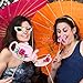 30 Pcs Tea Party Decorations for Adults Photo Booth with Stick Tea Party Photography Background Graduation Props Garden Party Decorations Wedding Props Wooden Sunglasses Handheld