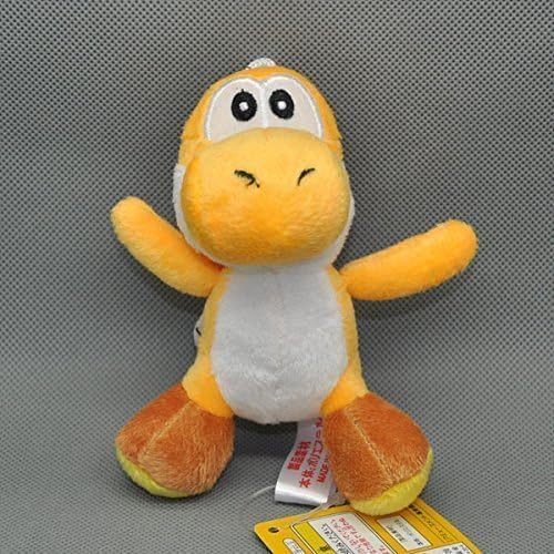 Super Mario Bros Yoshi Yellow 4 Inch Anime Stuffed Plush Kids Toys by Generic