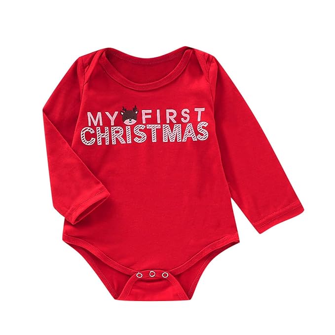 cinnamou Mameluco De Navidad, Monos De Estampado De Letras Pijama ...