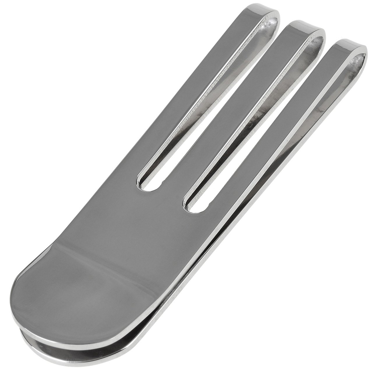 PiercingJ - Epingle Pinces a Cravate Slim Skinny Chemise Clip Tie + Pince a Billets Carte de Credit Money Clip Holder Portefeuille Business Acier Inoxydable Delicat Elegant Cadeau Homme #02