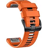 U-LIMVE Watch Band for Garmin Fenix 8 51mm/Fenix 7X Pro/Fenix 7X/Fenix 6X Pro/Fenix 6X/Fenix 5X/Fenix 3, Silicone QuickFit 26mm Replacement