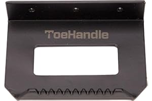 M PAIN MANAGEMENT TECHNOLOGIES Foot Operated Sanitary Door Handle - Touchless Hands Free Door Opener, Quick and Easy-to-install DIY (Black Steel-1 Piece)