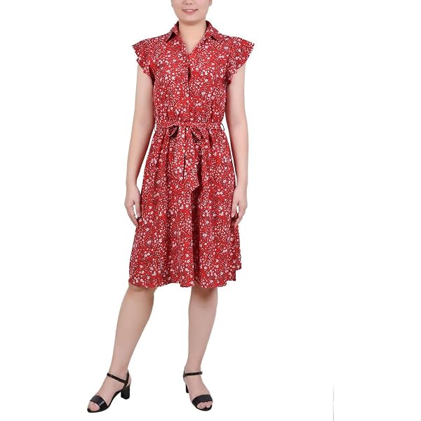 Tommy Hilfiger Women's Drop-Waist Lace A-Line Dress (4, Red/Black) at  Amazon Women's Clothing store