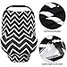 Nursing Cover Breastfeeding Cover carseat Canopy , AiKiddo Shopping Cart Stroller High Chair Covers, Multi-Use Infinity Shawl Fashion Scarf for Moms Infants Girls and Boys (Black)