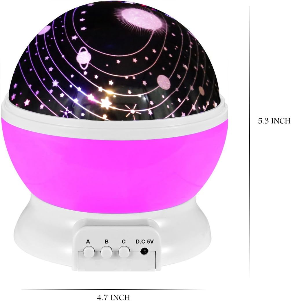 scopow rotación Universo funda y Star lámpara de noche Iluminación ...