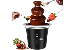 MINI Chocolate Fountain Machine Electric Chocolate Fondue Fountain Machine Stainless Steel for Chocolate Candy Butter Cheese