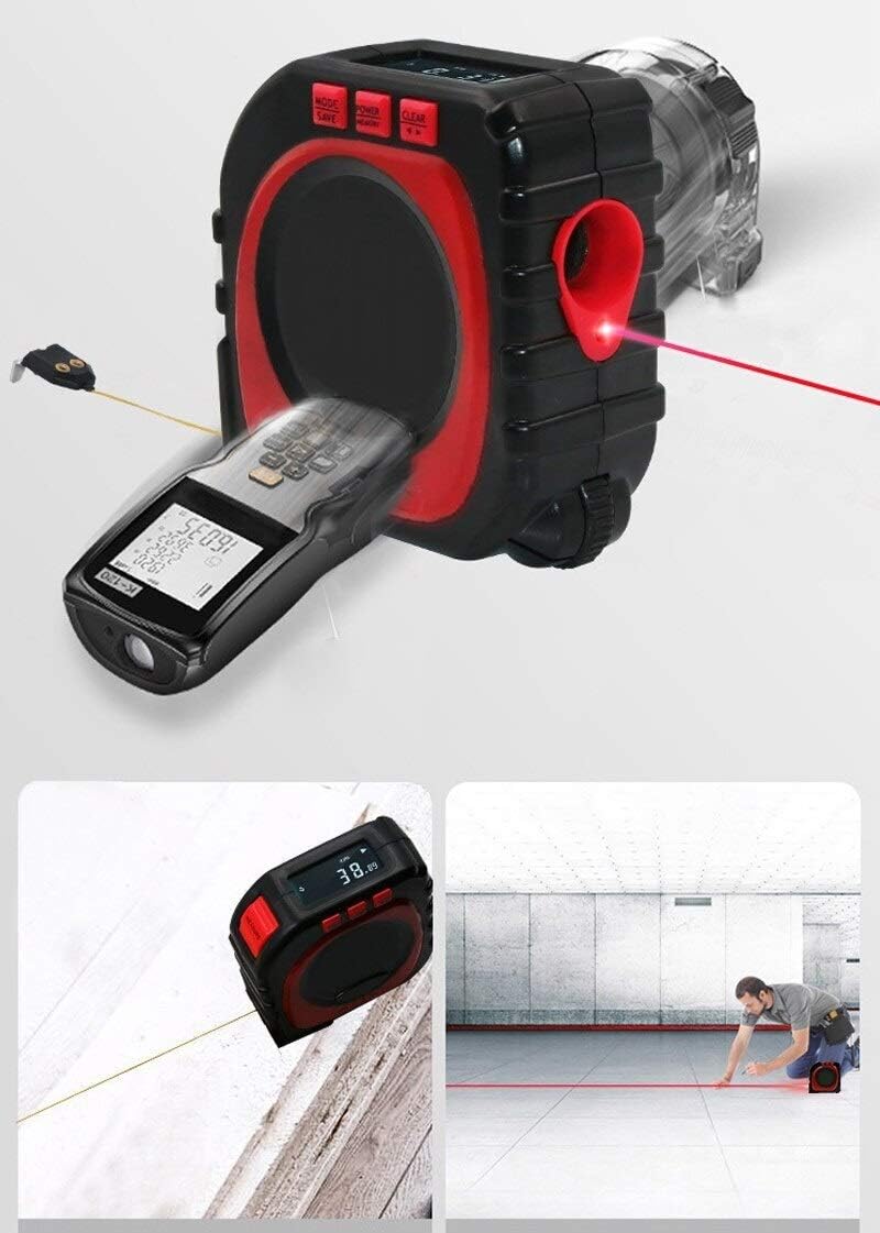 Multifunctional Threeinone Tape Ruler Infrared Rangefinder Measuring