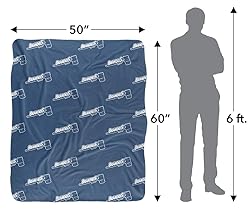 Brandeis University Blanket, 50"x60" Logo Pattern
