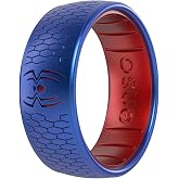 Enso Rings Silicone Ring - Marvel Characters DualTone Collection - Comfortable Contour Fit - Ideal For Active Use