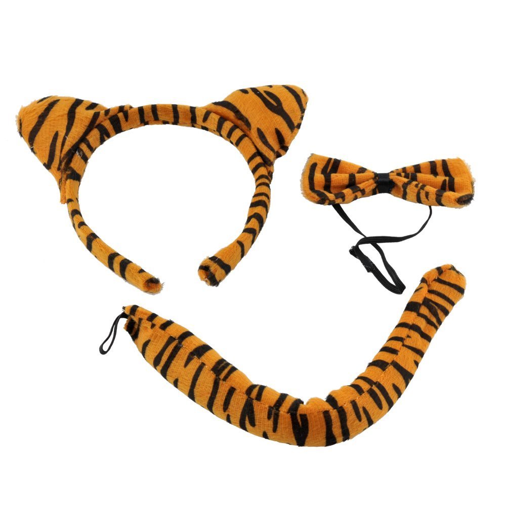Animal Print Cat Party Set - TIGER with Aliceband, Ears and Tail