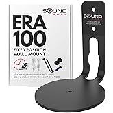 Sound Bass ERA100 Wall Mount Bracket, Low Profile, Black, Single Unit, Compatible with Sonos ERA 100 Speaker, Complete with All Fixing Hardware