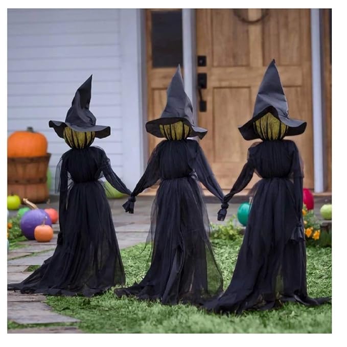 Visiting LightUp Witches with Stakes, Halloween
