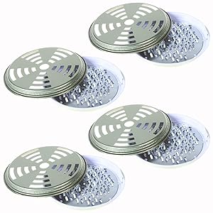 DaKuan Mosquito Coil Holder, 4 Packs Tin Mosquito Repellent Sandalwood Incense Coil Burner