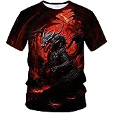 WHNBCW Traditional Dragon T-Shirt Funny Anime Graphic Tee Shirt