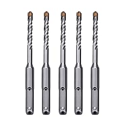 5 Pack 1/4 inch X 8.26 inch SDS Plus Rotary Hammer