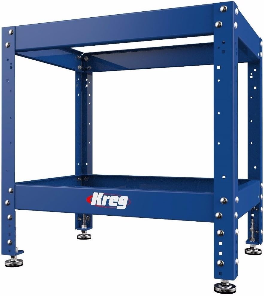 Kreg PRS1045 (KRS1035, PRS1025, PRS1015) Router Table with PRS3090 Caster, PRS3020 True-Flex, PRS3100 Router Table Switch, PRS3400 Set-Up Bars, and KRS7850 Router Table Stop - - 