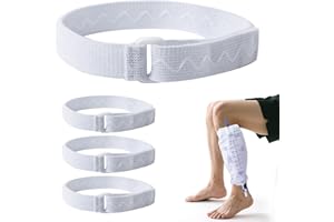 AurMirai 4PCS Catheter Leg Bag Straps with Anti-Slip Silicone Grip, Adjustable Hook-and-Loop Closure for Standard Foley Urina