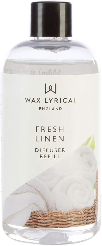 Wax Lyrical Fresh Linen Reed Diffuser Refill 200ml - Made in England