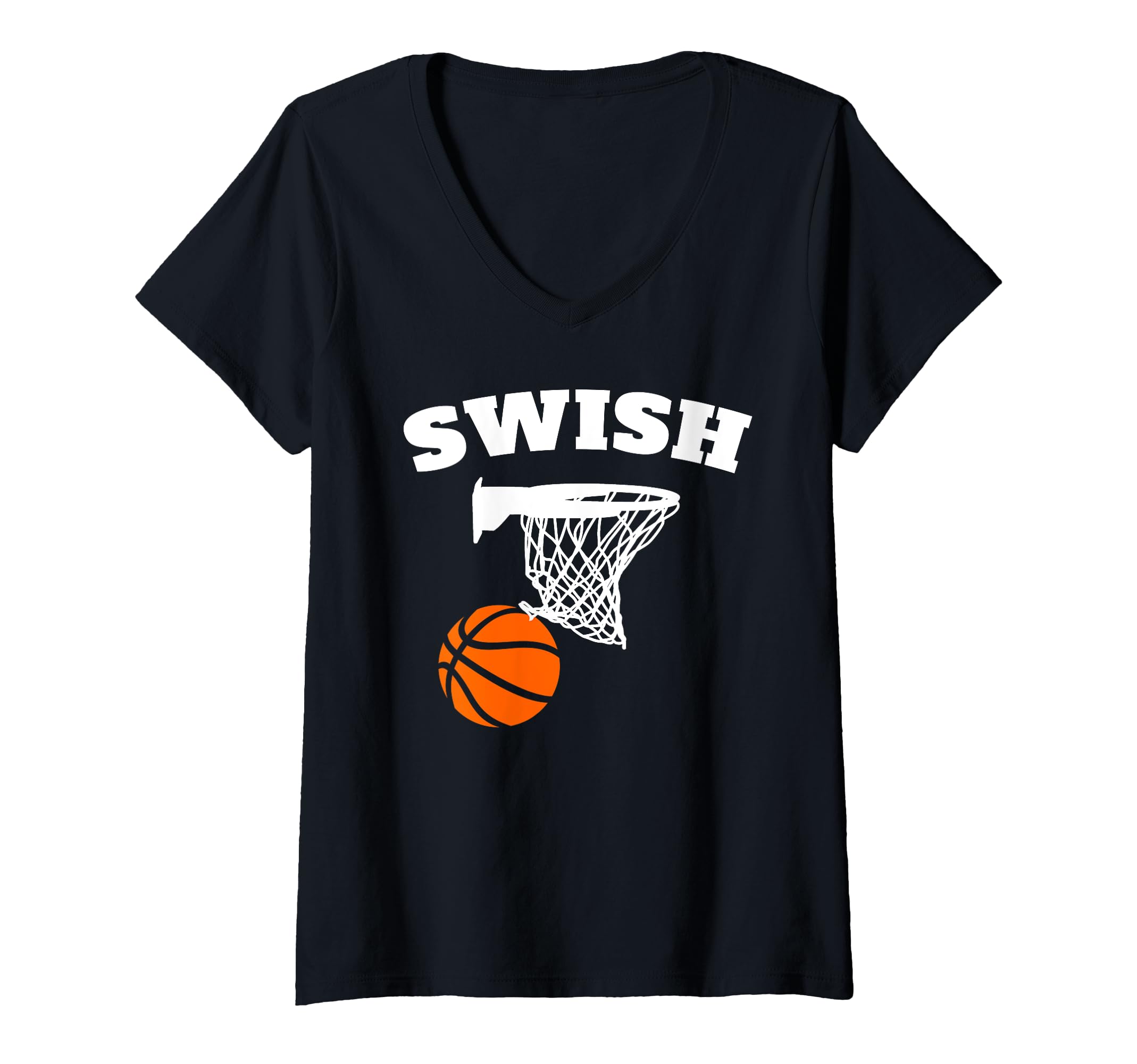 Womens Swish Basketball Swish V-Neck T-Shirt