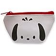 Sanrio Pochacco Face Boat Type Cosmetics Small Pouch Bag 4.3 in (W) × 3 in (H) × 2 in (D)