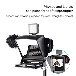 Teleprompter for Smartphone Tablet DSLR Portable