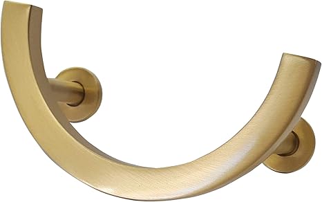Prima Half Circle Brass Cabinet Pull 4 Sand Cast Pull With