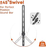 PUTORSEN Soundbar Mount Brackets for TV Under Mount Adjustable 15 kg view 3