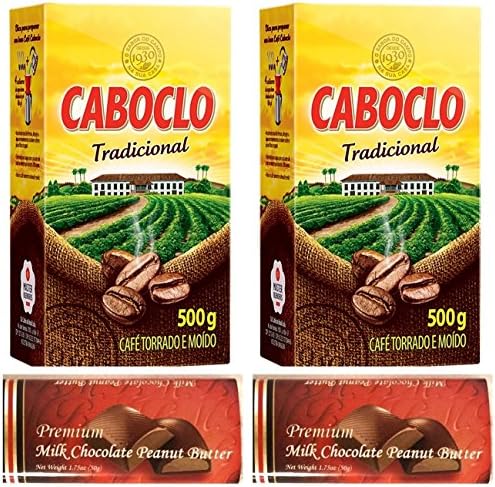 Caboclo Coffee 500g + Premium Milk Chocolate Peanut Butter 50g (Pack of 02)