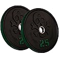Tribe WOD Bumper Plates - Rubber & Steel Gym Weights for Men & Women, 1 of 2, Rep Fitness Compatible