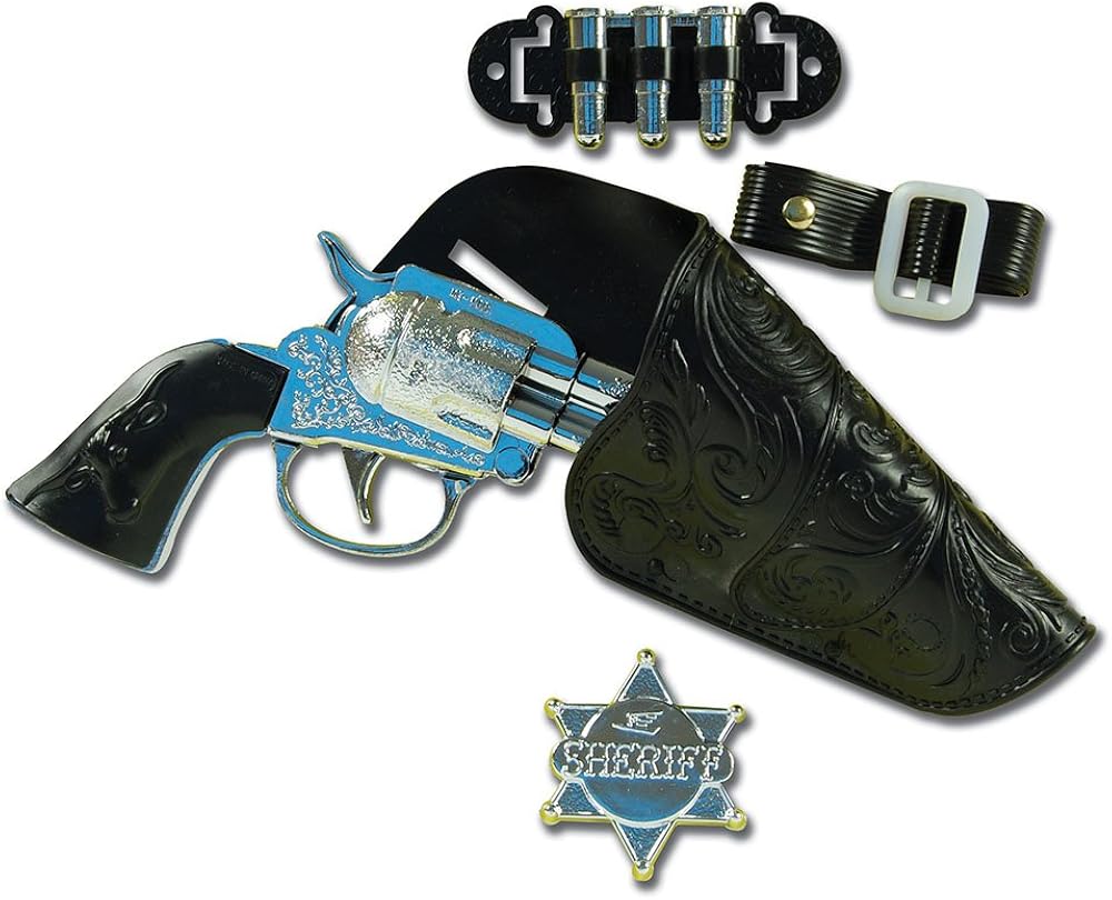 Bristol Novelty BA348 Cowboy Gun Set, UnisexChild, Silver, One Size