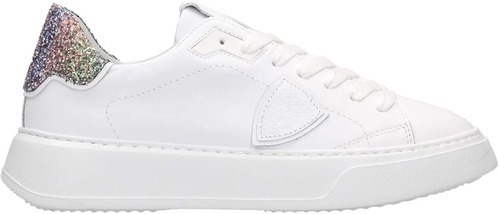 Philippe Model Temple Sneakers in White Leather and