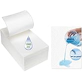 BOOWOO Commode Absorbent Pads, 90 Disposable Commode Pads for Commode Liners, Commode Liner Pads for Commode Chair, Bedpan, Bucket Toilet (90 Pads Only)