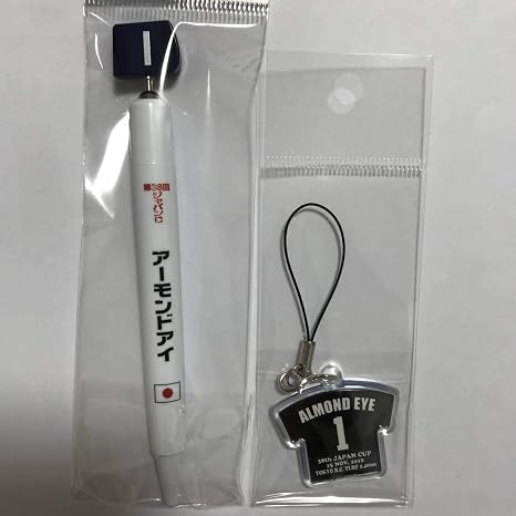 Amazon Co Jp 現地グッズ18年 ジャパンカップ アーモンドアイ ボールペン 勝負服ストラップ ルメール当日グッズ ホビー