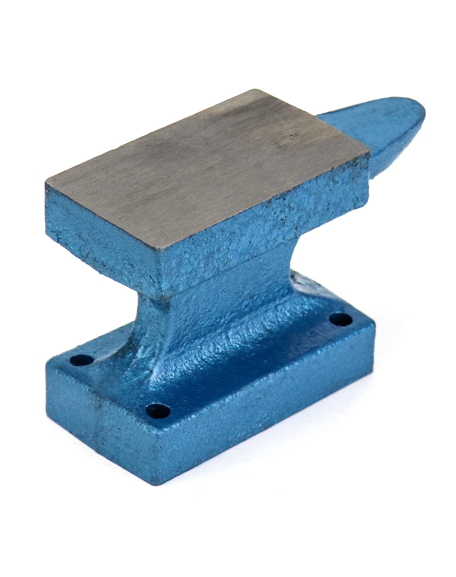QWORK Horn Anvil Bench Block, 1 Pound Cast Iron Hobby Anvil for Jewelry Making
